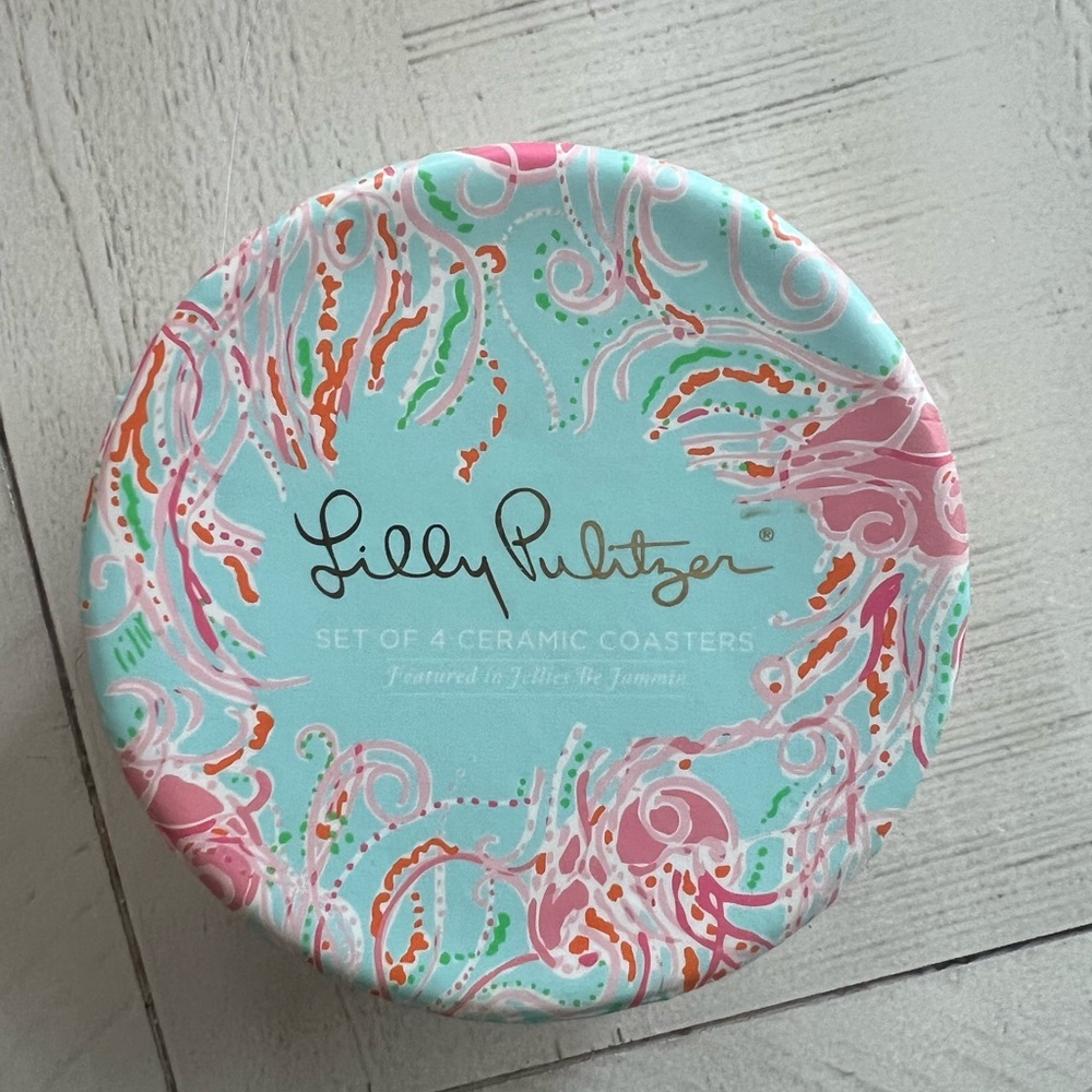Lilly Pulitzer Multicolor Ceramic Coasters